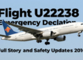 flight u22238 emergency declaration
