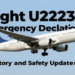 flight u22238 emergency declaration